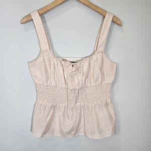 2 For 20 J. Crew Pink and White Peter Pan Collar Camisole